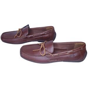 NWT Polo Ralph Lauren Roberts Leather Driving Loafers Brown Men's Size 15D